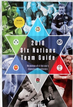 Magazyn "Rugby World" (marzec 2018) + Przewodnik Puchar Sześciu Narodów 2018