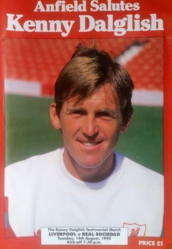 Program Liverpool FC - Real Sociedad San Sebastian mecz towarzyski (14.08.1990)