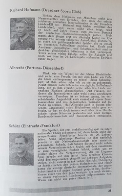 Program Niemcy - Węgry mecz towarzyski 28.09.1930 (reprint)