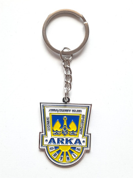 Brelok Arka Gdynia herb, metalowy (produkt oficjalny)