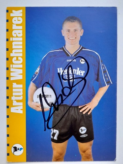 Zdjęcie Artur Wichniarek (piłka nożna - Arminia Bielefeld) z oryginalnym autografem