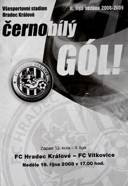 Program FC Hradec Kralove - FC Vitkovice II liga (19.10.2008)