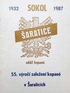 55-lecie piłki nożnej w Saraticach 1932-1987 (Czechy)