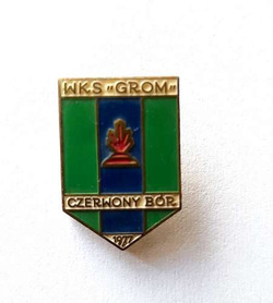 Odznaka WKS Grom Czerwony Bór (PRL, lakier)