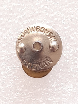 Odznaka Polski Związek Kolarski pozłacana (PRL, na śrubę, sygnowana)