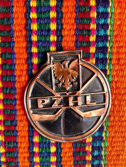Proporczyk Mistrzostwa Świata i Europy w hokeju na lodzie Katowice 1976