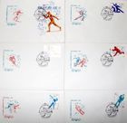 Koperty Zimowe Igrzyska Olimpijskie Lake Placid 1980 ze stemplami FDC (ZSRR; zestaw 6 sztuk)