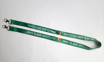 Smycz WKS Śląsk Wrocław z dwoma uchwytami (produkt oficjalny)