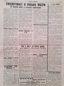 Tygodnik sportowy Echo Stadionu 1945-1946 (8 numerów)