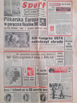 Gazeta Sport nr 117/1976 (zapowiedź Mistrzostw Europy w piłce nożnej)