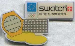 Odznaka oficjalny pomiar czasu SWATCH na Igrzyskach Olimpijskich Ateny 2004 (2)