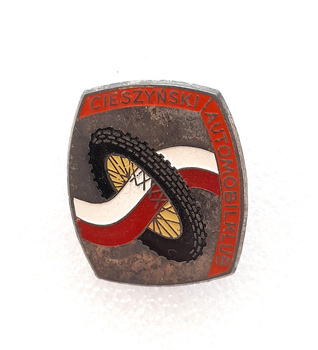 Odznaka Odznaka Cieszyński Automobilklub, duża (PRL, na śrubę)