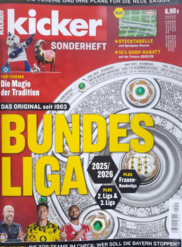 Skarb Kibica Bundesliga, 2. Liga i 3. Liga sezon 2025-2026 (Kicker wydanie specjalne) 