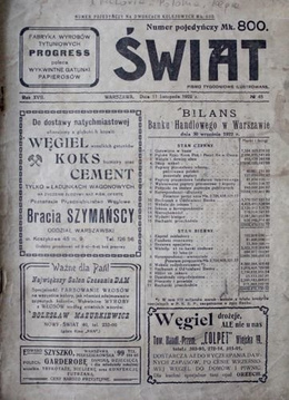 Tygodnik Świat nr 45/1922 (Zdjęcia z turnieju piłki nożnej na Agrykoli)