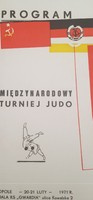 Międzynarodowy Turniej Judo. Opole, 20-21 lutego 1971 r. Program