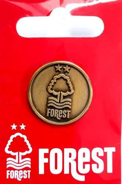 Odznaka Nottingham Forest retro pozłacana (produkt oficjalny)