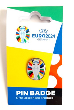 Odznaka logo Mistrzostwa Europy UEFA Euro 2024 Niemcy (produkt oficjalny)