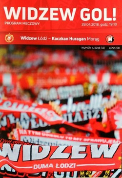 Program Widzew Łódź - Huragan Morąg III liga (28.04.2018)