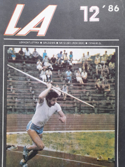 Miesięcznik Lekkoatletyka - Rocznik 1986 (11 numerów, brak nr 9)