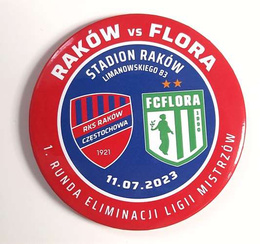 Magnes mecz Raków Częstochowa - Flora Tallinn Eliminacje Ligi Mistrzów 11.7.2023 (produkt oficjalny) 