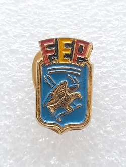 Odznaka Hiszpański Związek Hokeja na Rolkach (lakier, na kopyto)