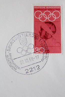 Koperty FDC Igrzyska Olimpijskie Meksyk 1968 (Niemcy)