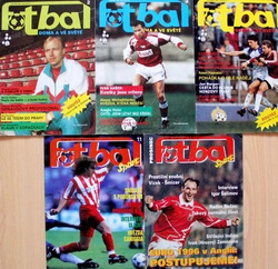 Mięsięcznik Fotbal (Czechy) - 5 numerów (1991-1995)