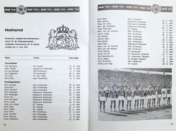 Program Holandia - Niemcy finał Mistrzostw Świata (07.07.1974) - reprint