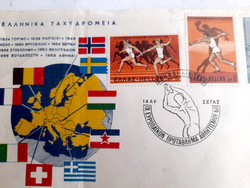 Koperta FDC Mistrzostwa Europy w lekkiej atletyce Ateny 1969 (Grecja)
