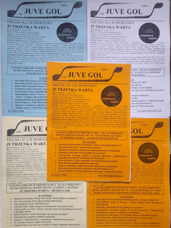 Programy mecze ligowe Jutrzenka Warta, Klasa Okręgowa 2017-2019 (5 sztuk)