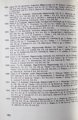 100 lat tenisa na Węgrzech, jęz. węgierski