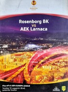 Program mecz Rosenborg Trondheim - AEK Larnaka Liga Europy (18.8.2011)