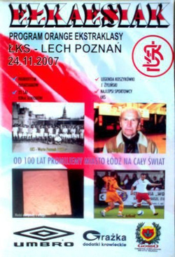 Program ŁKS Łódź - Lech Poznań (24.11.2007) - Orange Ekstraklasa