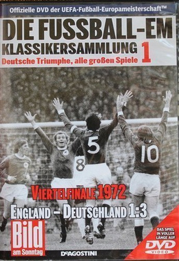 Film DVD Klasyki Mistrzostw Europy. Ćwierćfinał Anglia - Niemcy 1:3 1972