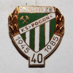Odznaka 40 lat KS Pogoń Zabrze (PRL, emalia)