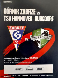 Program Górnik Zabrze - TSV Hannover-Burgdorf piłka ręczna, Liga Europejska EHF (5.12.2023)