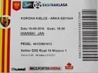 Bilet Korona Kielce - Arka Gdynia Lotto Ekstraklasa (10.09.2016)