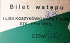 Bilet STK Perfopol Starachowice I liga kobiet 1997/1998