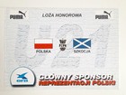 Bilet Zaproszenie Loża Honorowa, mecz towarzyski Polska - Szkocja U-21 (24.4.2001, Włocławek)