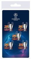 FC Barcelona zwycięzca Ligi Mistrzów zestaw 5 odznak - produkt oficjalny