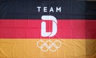 Flaga Olimpijska Reprezentacja Niemiec duża (produkt oficjalny)