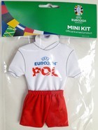 Mini koszulka zawieszka do auta. Reprezentacja Polski UEFA Euro 2024 (produkt oficjalny)