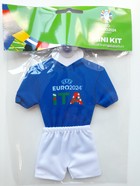Mini koszulka zawieszka do auta. Reprezentacja Włoch UEFA Euro 2024 (produkt oficjalny)