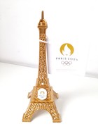 Miniatura Wieża Eiffla 3D Igrzyska Olimpijskie i Paraolimpijskie Paryż 2024, pozłacana 15 cm (produkt oficjalny)