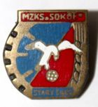 Odznaka MZKS Sokół Stary Sącz (PRL, emalia)