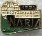 Odznaka MZKS Warta Zawiercie (PRL, lakier)