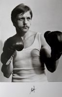 Pocztówka Janusz Krampa (boks) Mistrz Polski 1975 w wadze piórkowej (Klub Kolekcjonera)