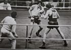 Pocztówka XX Mistrzostwa Europy w Boksie Belgrad 1973. Walka finałowa Ryszarda Tomczyka w wadze lekkiej