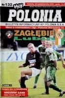 Program Polonia Warszawa - Zagłębie Lubin I liga (20.10.2001)