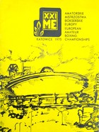 Program XXI Amatorskie Mistrzostwa Europy w boksie, Katowice 1975 (niekompletny - ubytek stron)